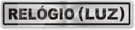 Placa: Relógio (Luz)