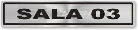 Placa: Sala Três
