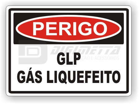 Placa: Perigo - GLP Gs Liquefeito