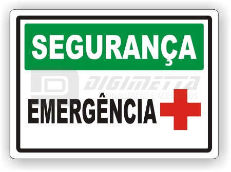 Placa: Segurana - Segurana - Emergncia