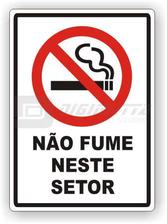 Placa: No Fume Neste Setor