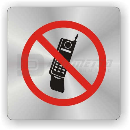 Placa: Pictograma de Proibido o Uso de Celular