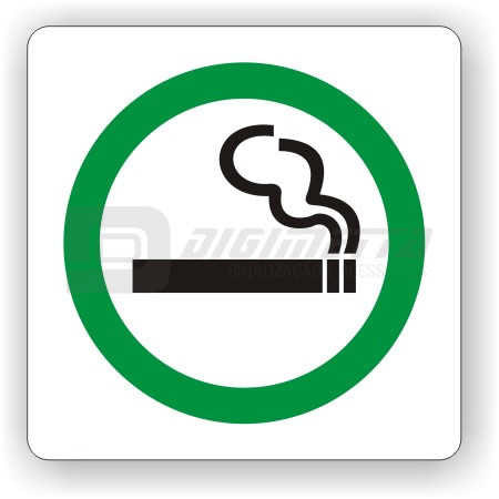 Placa: Pictograma de Permitido Fumar