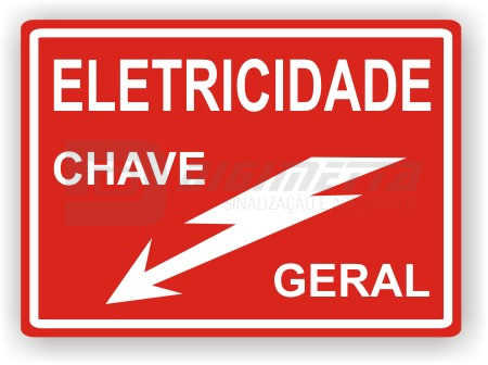 Placa: Eletricidade - Chave Geral