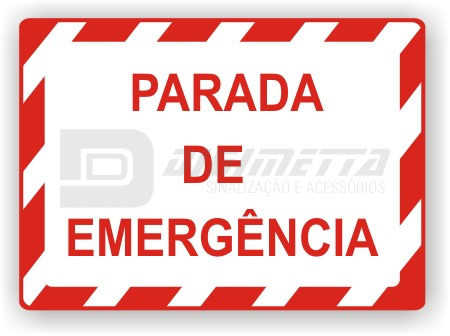 Placa: Parada de Emergncia