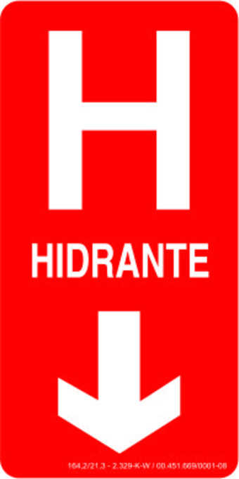 Placa: Hidrante