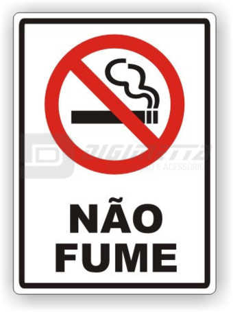 Placa: Não Fume